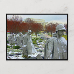 koreanischer Kriegsgedenkzaun Postkarte