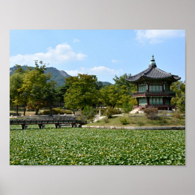koreanischer Park Poster (Vorne)