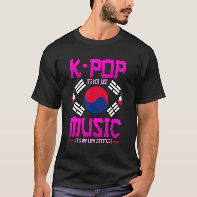 Koreanischer Pop Music Kpop T-Shirt (Vorderseite)