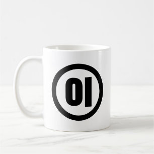 Koreanischer Sino Nummer 2 Zwei 이 【I】 Hangul Kaffeetasse