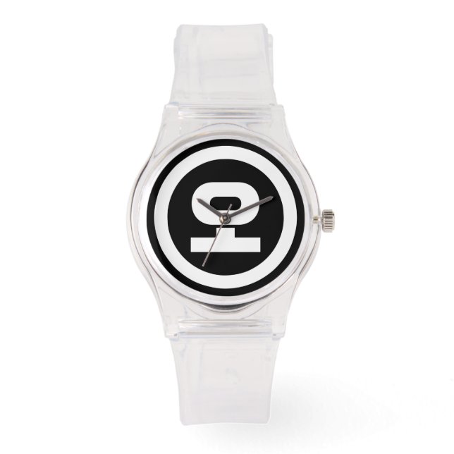 Koreanischer Sino Nummer 5 fünf 오 【O】 Hangul Armbanduhr (Vorderseite)