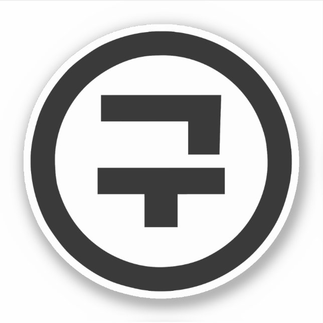 Koreanischer Sino Nummer 9 Nine 구 【Gu】 Hangul Aufkleber (Vorderseite)