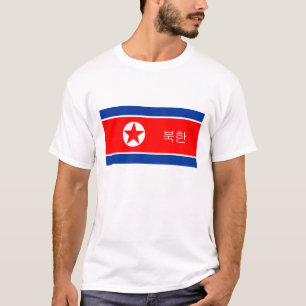 koreanischer Textname des Nordkorea-Flaggenlandes T-Shirt