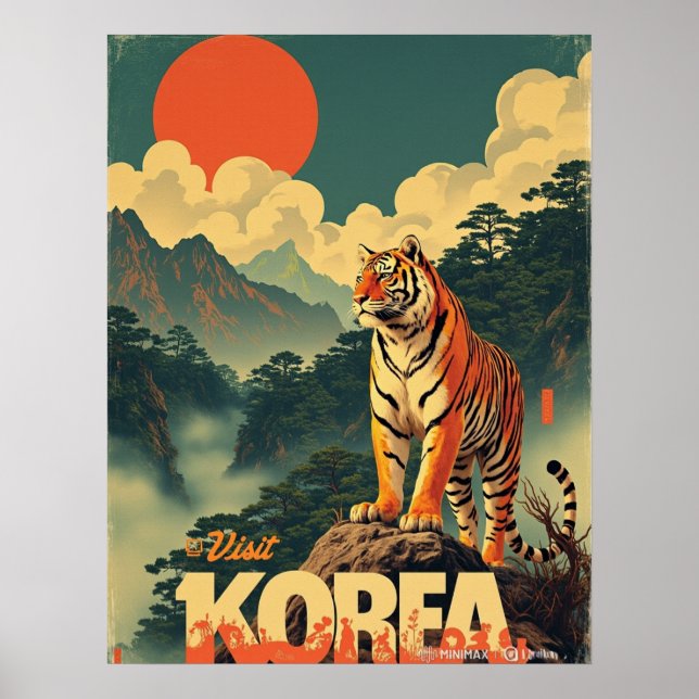 Koreanischer Wächter Tiger Poster (Vorne)
