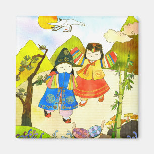 Koreanisches Baby's First Birthday Magnet