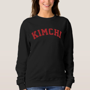 Koreanisches berühmtes Essen Kimchi Roter Farbte Sweatshirt