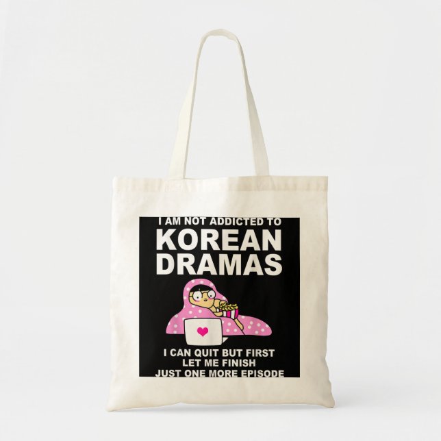 Koreanisches Drama Funny Kdrama Addict Tragetasche (Vorne)