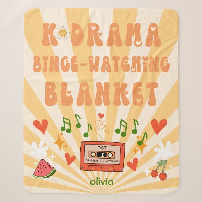 Koreanisches Drama Kdrama Binge-watching Personali Sherpadecke (Vorderseite)