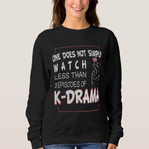 Koreanisches Drama Kdrama Finger Heart Sprichwort Sweatshirt