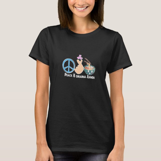 Koreanisches Drama Kdrama Finger Heart T-Shirt (Vorderseite)