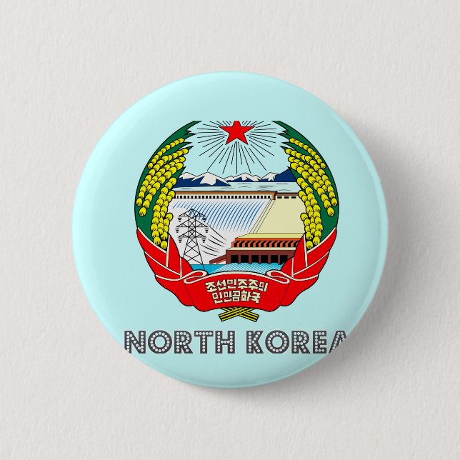 Koreanisches Emblem Button (Vorderseite)