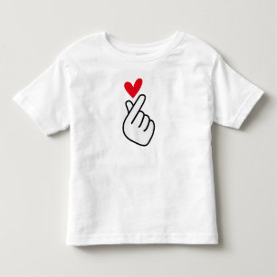 Koreanisches Fingerherz Kleinkind T-shirt