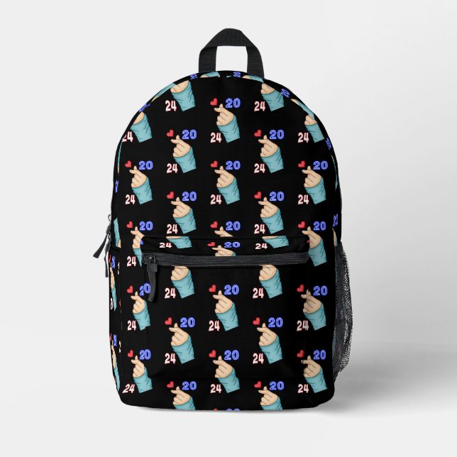 Koreanisches Herz 2024 Bedruckter Rucksack (Vorderseite)