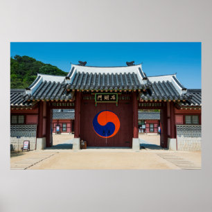 Koreanisches Palasttor Poster