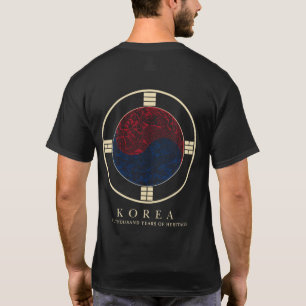 Koreanisches Taegeuk-Drache-Emblem T-Shirt