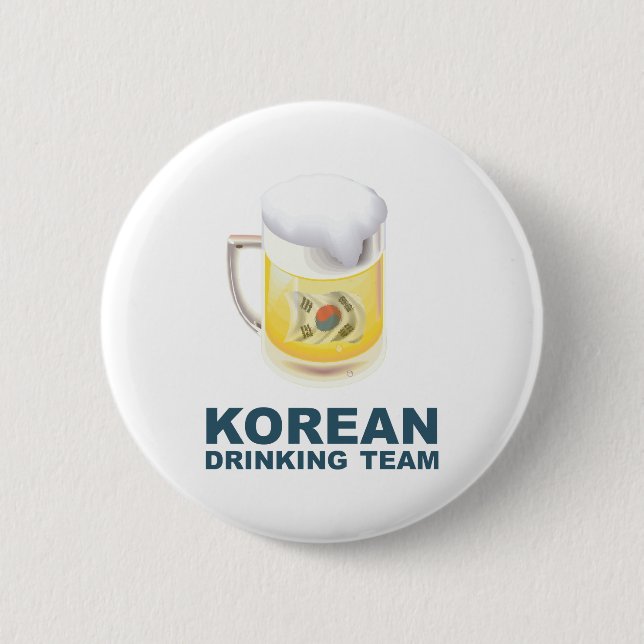 Koreanisches trinkendes Team Button (Vorderseite)