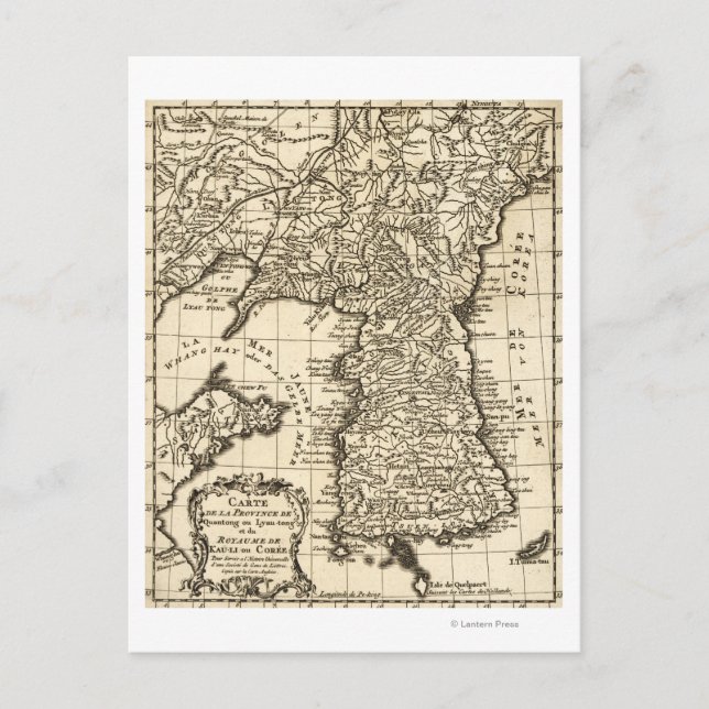 KoreaPanorama Karte Korea (Vorderseite)