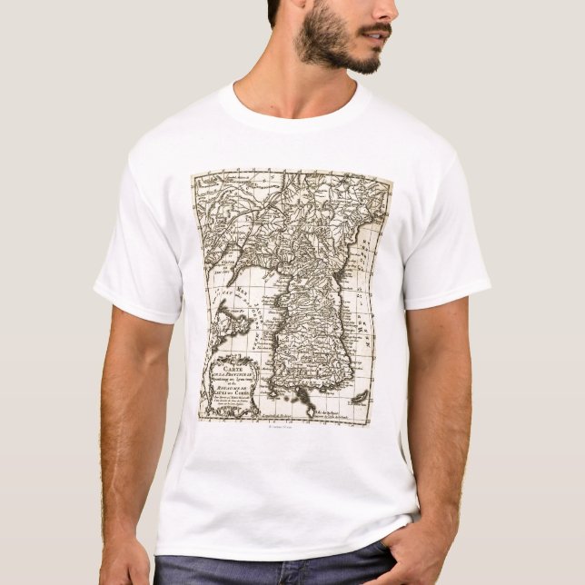 KoreaPanoramic MapKorea T-Shirt (Vorderseite)