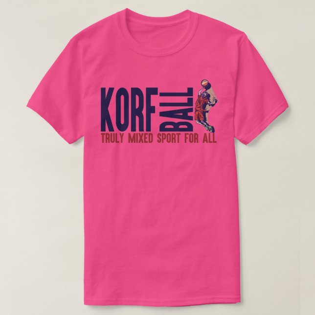 KorfBall wirklich gemischte Sport für alle KorfBal T-Shirt (Design vorne)