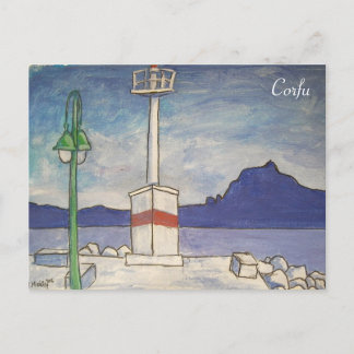 Korfu alte Festung Postkarte