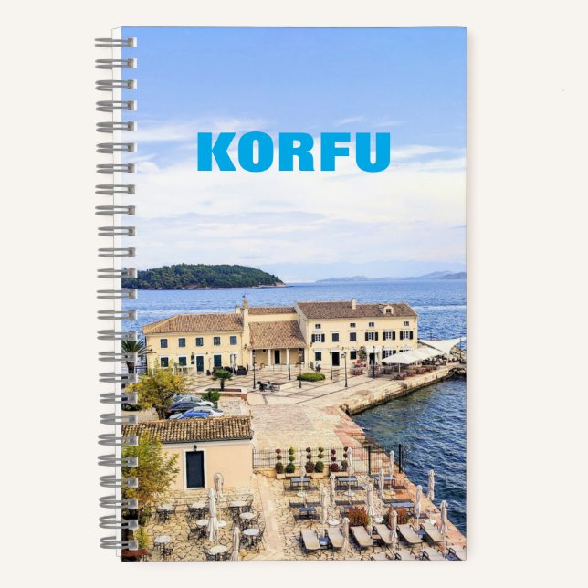 Korfu Griechenland Notizbuch (Vorderseite)