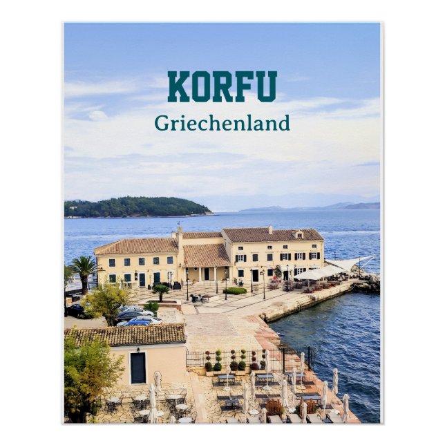 Korfu Griechenland Poster (Vorderseite)