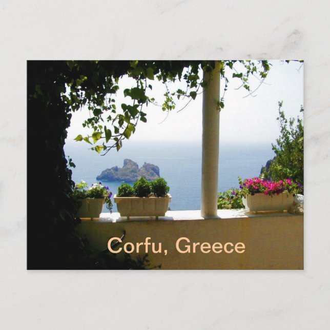 Korfu, Griechenland Postkarte (Vorderseite)