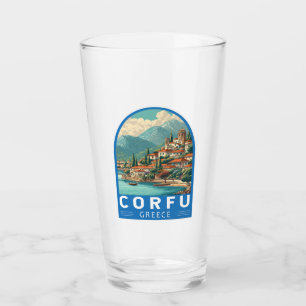 Korfu Griechenland Reise Kunst Emblem Glas