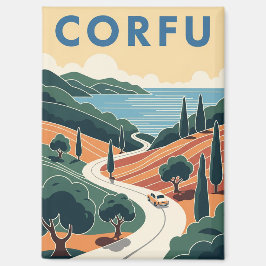 Korfu Griechenland Travel Magnet