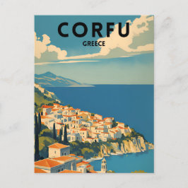 Korfu Griechenland Travel Postkarte