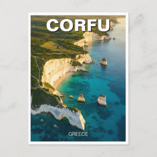 Korfu Griechenland Travel Postkarte