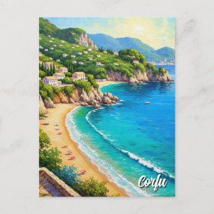 Korfu Küste Griechenland Reisen Postkarte