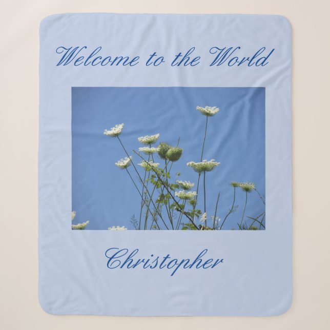 Korfu-Wildblumen Sherpadecke (Vorderseite)