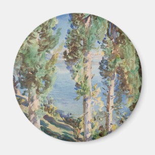 Korfu-Zypressen von John Singer Sargent Magnet