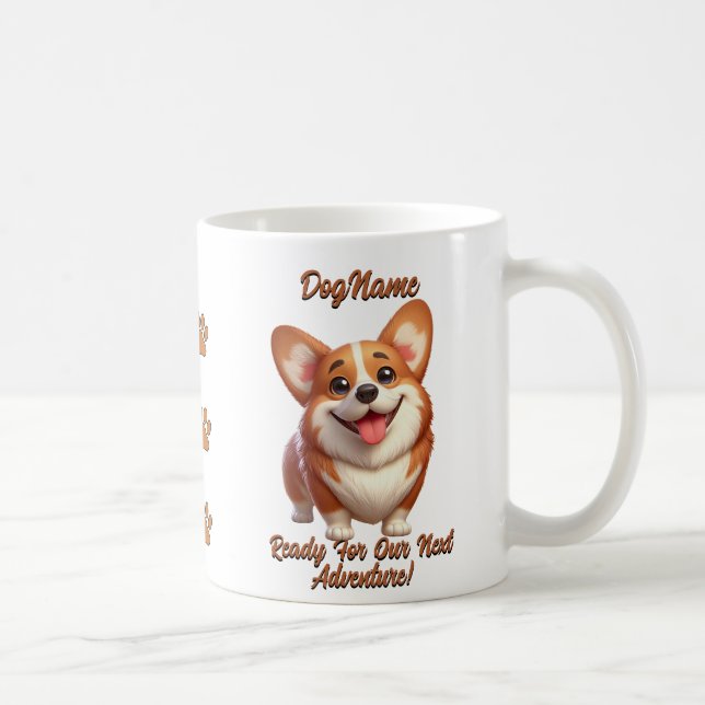 Korgi, Dog hinzufügen, Text ändern Kaffeetasse (Rechts)