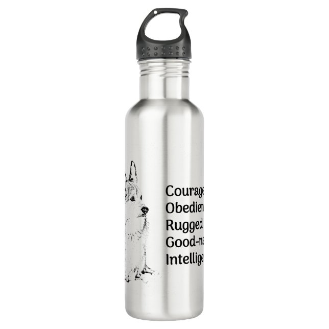 Korgi-Flasche Edelstahlflasche (Vorderseite)