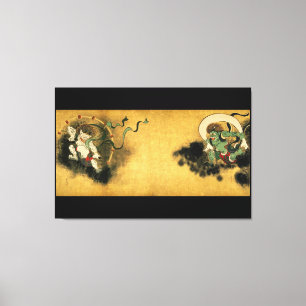 Korin Fujin Raijin Leinwanddruck