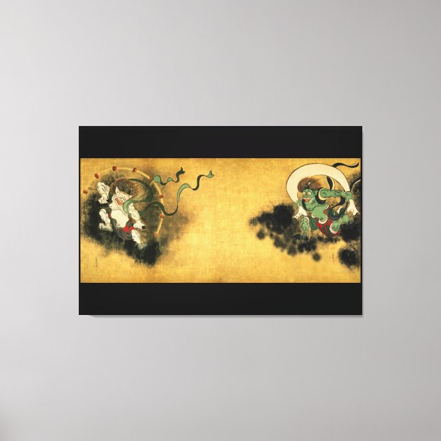Korin Fujin Raijin Leinwanddruck (Vorderseite)
