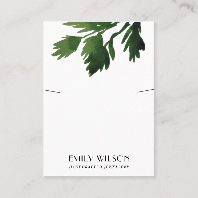 KORINDER-HERB-NETKLACE-BRACELET-KARTE VISITENKARTE (Vorderseite)