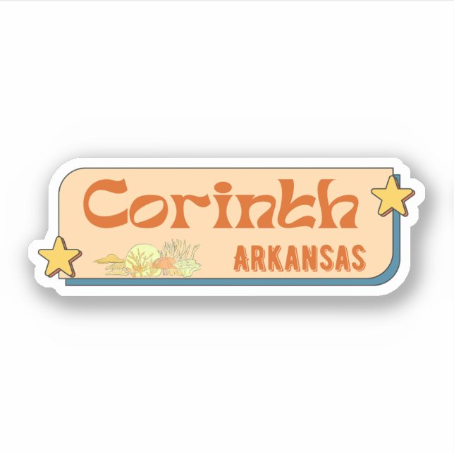Korinth, Arkansas Sticker (Vorderseite)