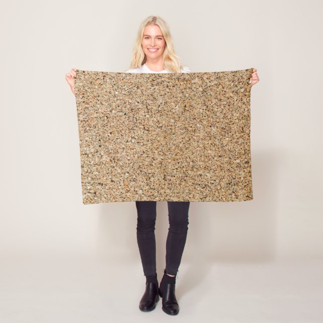 Kork Geschenk für Hintergrund und Struktur Fleecedecke (Beispiel)