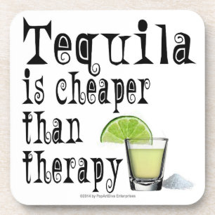 KORK-UNTERSETZER SET, TEQUILA IST KREATIV ALS THER UNTERSETZER