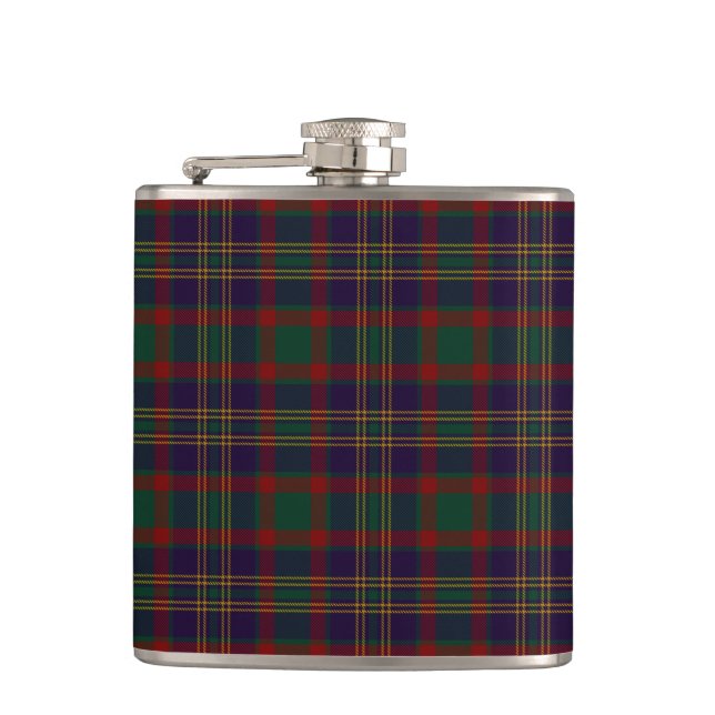 Korken-Landkreis-IrenTartan Flachmann (Vorderseite)