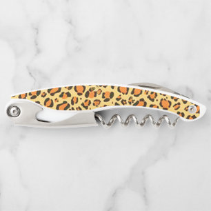 Korkenzieher Flaschenöffner Leopard