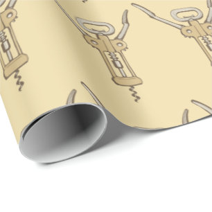 Korkenzieher Geschenkpapier
