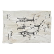 Korkenzieher-Patent-Druck-Tuch 1883