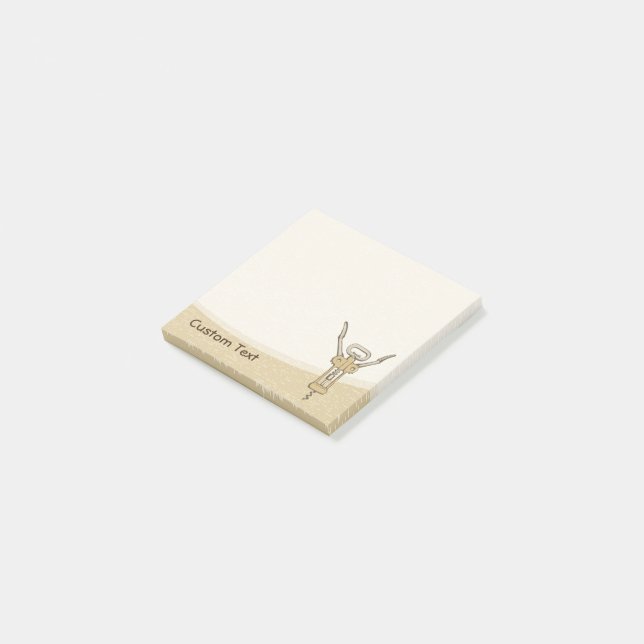 Korkenzieher Post-it Klebezettel (angewinkelt)