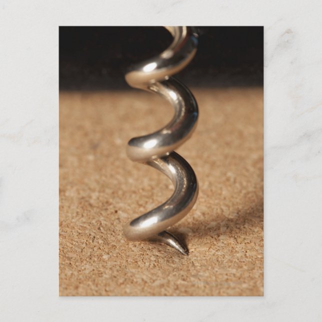 Korkenzieher. Postkarte (Vorderseite)