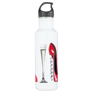 Korkenzieher-rote Stilett-und Sektkelch-Freiheit Trinkflasche