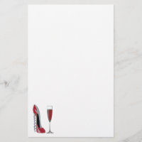 Korkenzieher-rotes Stilett-und Rotwein-Kunst
